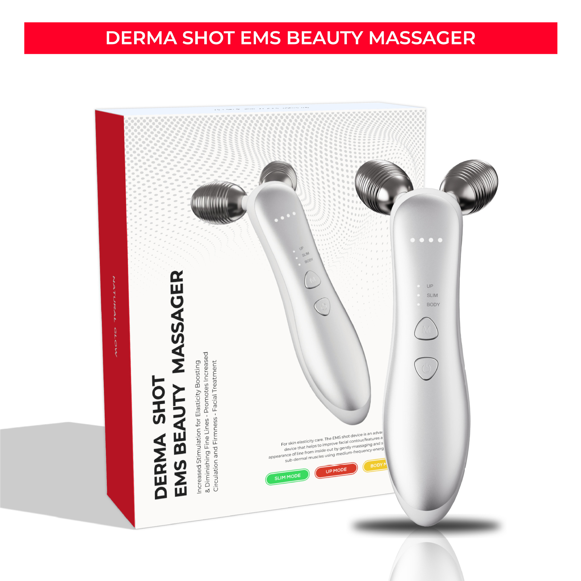 Face Massager - 새로운 마이크로커런트 롤러 페이스 세이빙 마사지기