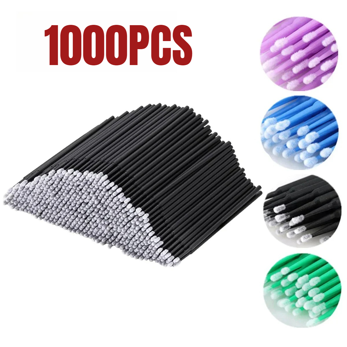 Beauty Makeup Vanity - 1000/500PCS 속눈썹 청소 브러시 ​​매우 다채로운