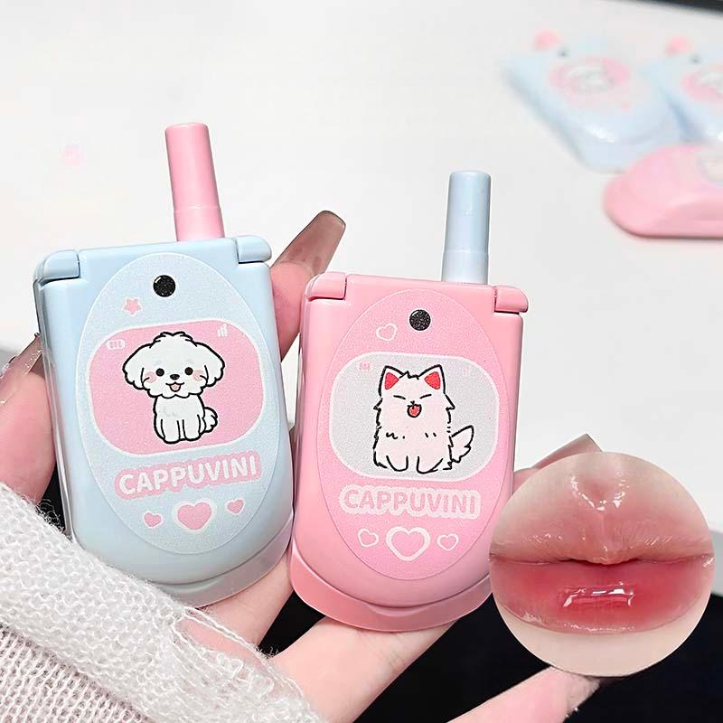 Lip Gloss Plumping - 듀얼 컬러 모이스춰라이징 솔리드 립글로스 플립폰
