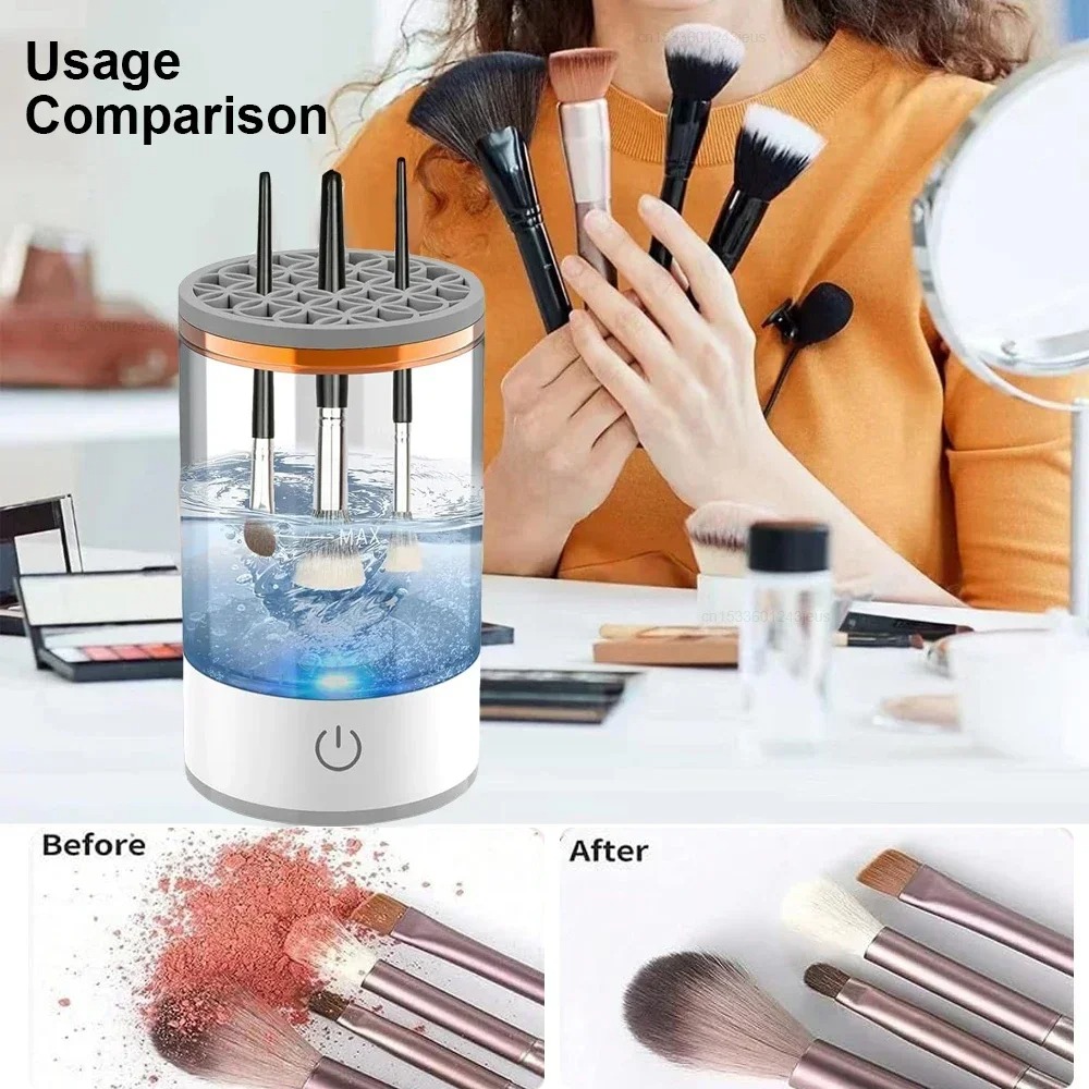 Beauty Makeup Brands - 휴대용 USB 플러그 전동 메이크업 브러쉬