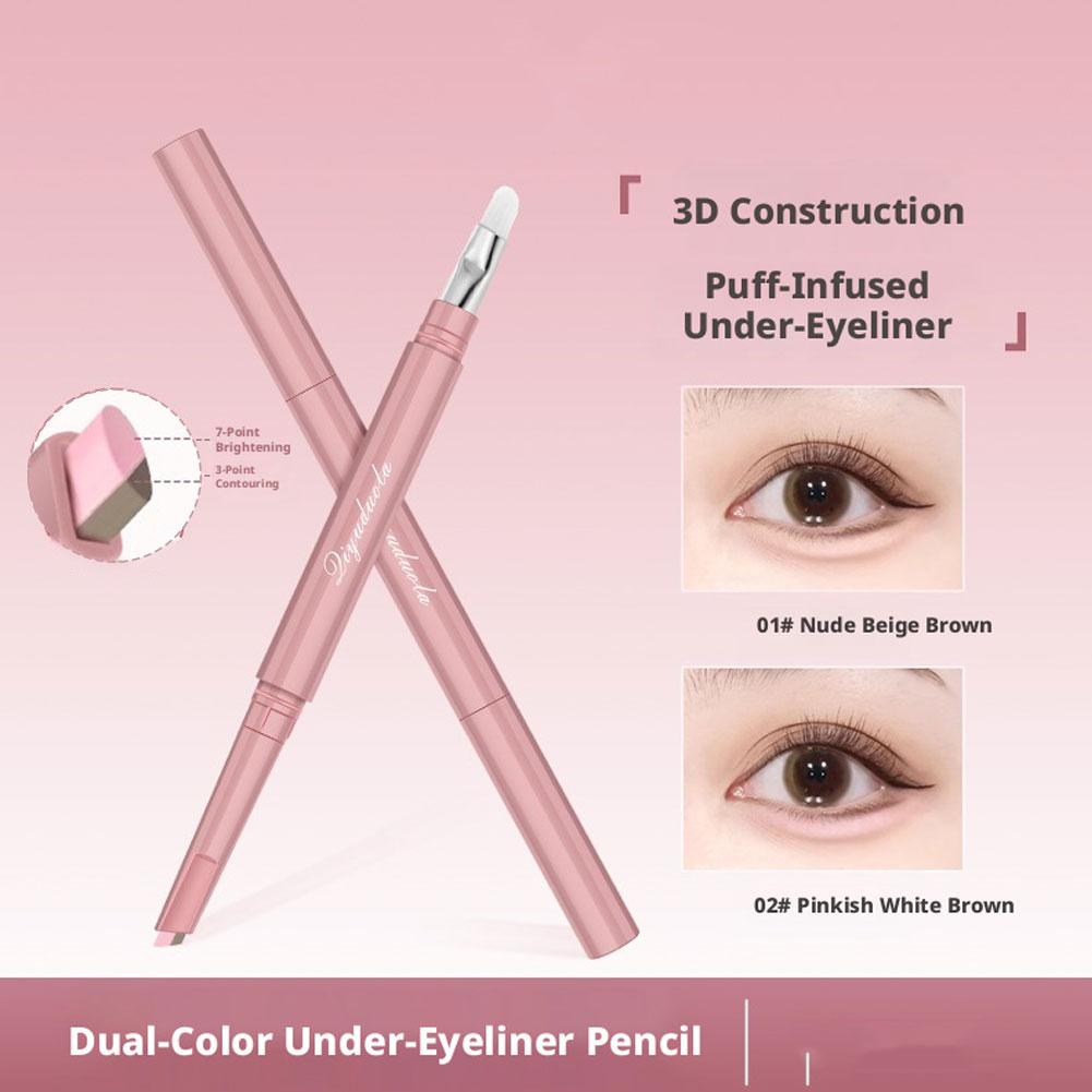 Beauty Makeup Brands - 투톤 에이교살 스틱 1개 휴대용 듀얼