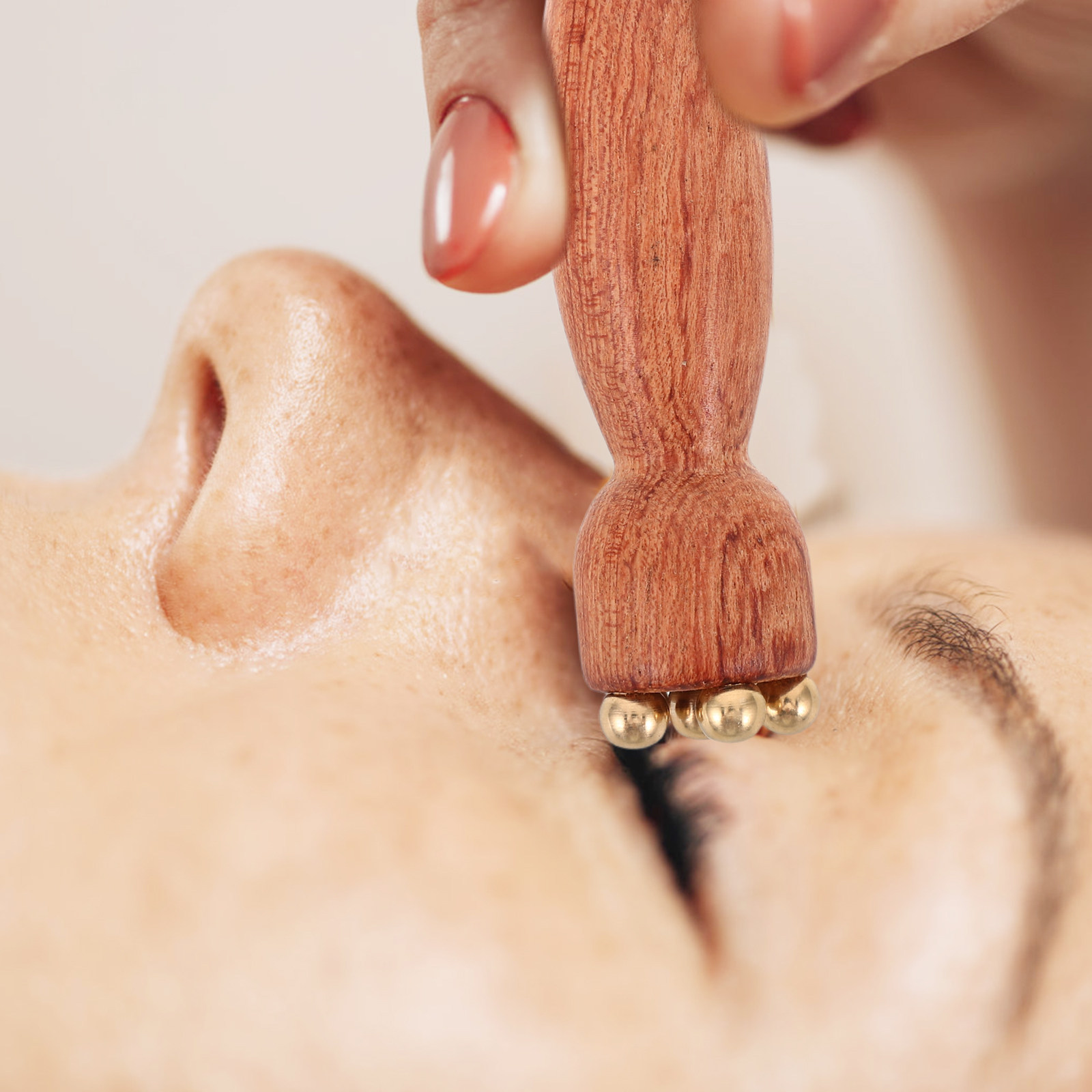 나무 눈 마사지 도구 나무 구리 비즈 미니 연꽃 씨앗  - Face Massager 리뷰 및 가격