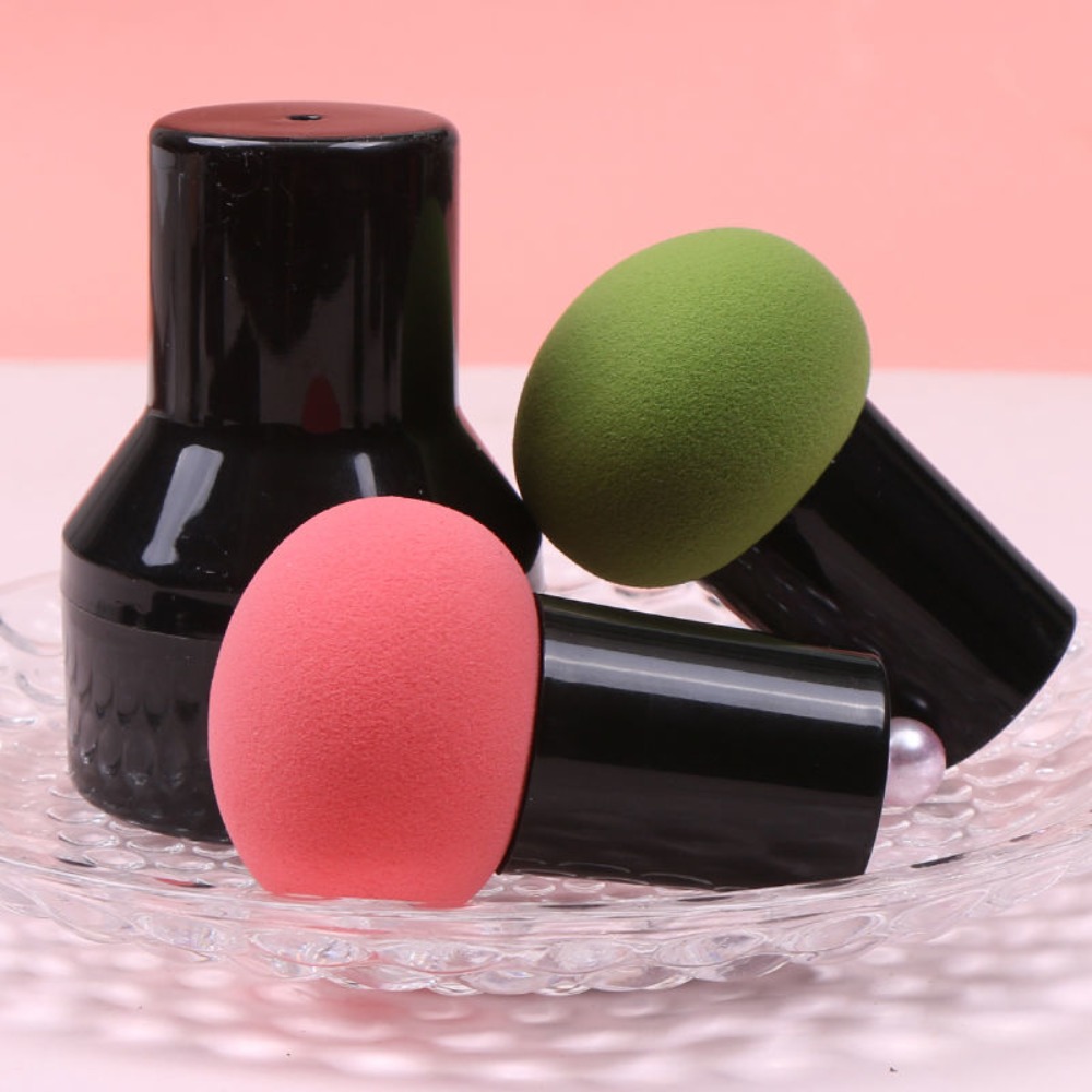 새로운 버섯 모양 메이크업 스펀지(보관함 포함) 건식  - Beauty Makeup Background 리뷰 및 가격