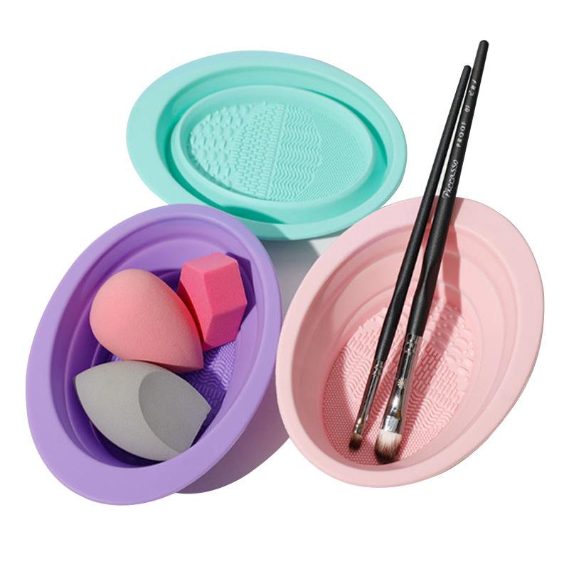 접이식 파우더 퍼프 클리닝 볼 아이섀도우 브러쉬 세척  - Beauty Makeup Vanity 리뷰 및 가격