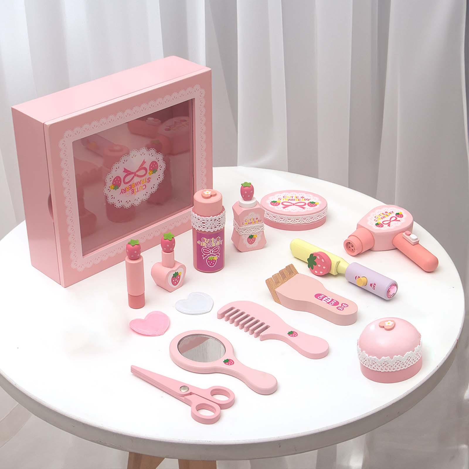 나무로 만든 화장 놀이 세트 여자아이들을 위한 학습 장 - Beauty Makeup Games 리뷰 및 가격