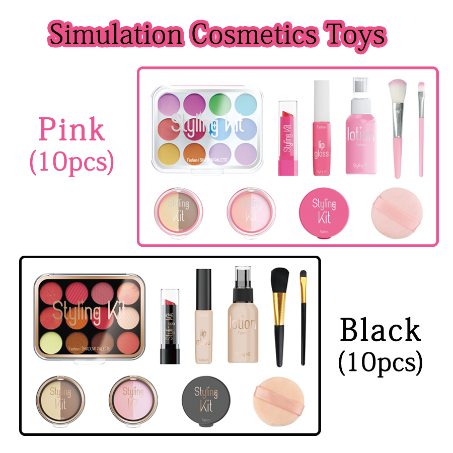 10 Pcs 시뮬레이션 소녀 아름다움 놀이 화장품 세트 - Beauty Makeup Kit For Kids 리뷰 및 가격
