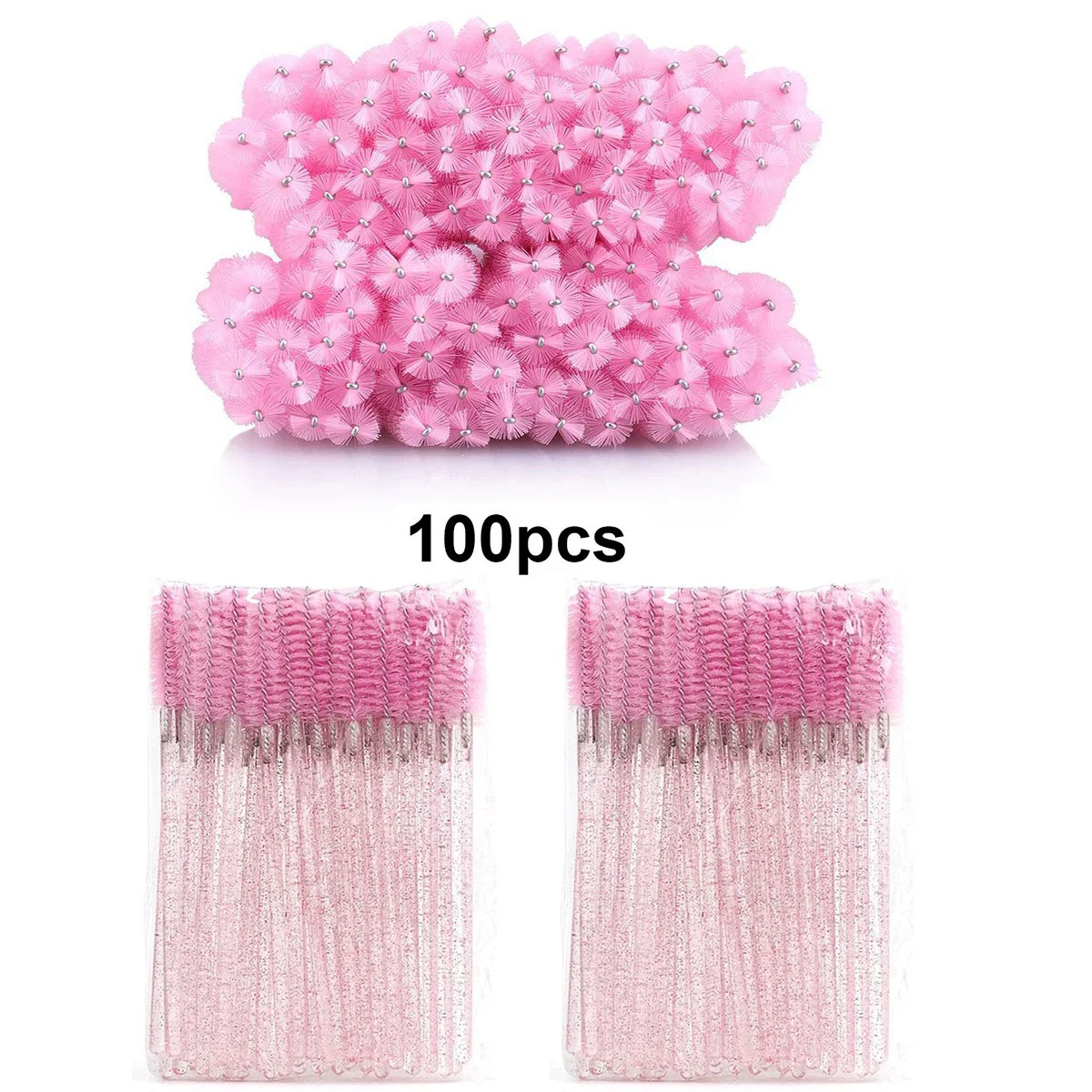 100pcs 일회용 속눈썹 브러쉬 Spoolies 마이 - Beauty Makeup Brands 리뷰 및 가격