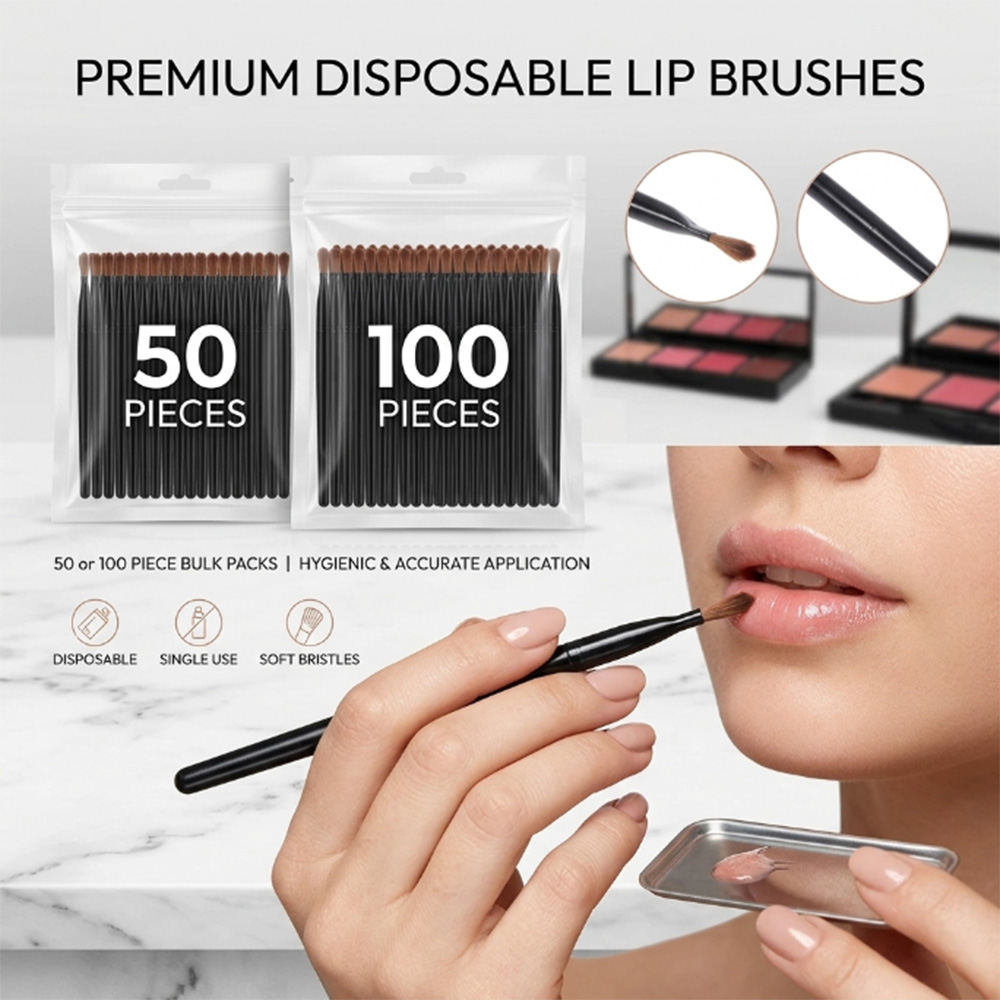 50/100pcs 일회용 립 브러쉬 세트 립스틱 글로스 - Beauty Makeup Background 리뷰 및 가격