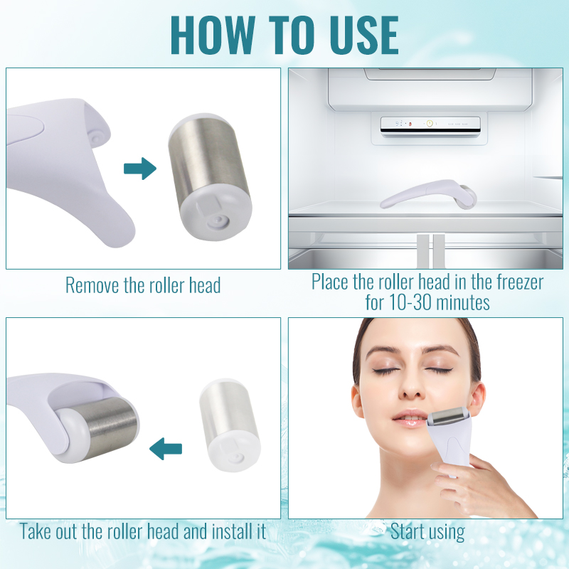 2025 신형 뷰티 디바이스 아이스 스킨 쿨 더마 롤러 - Face Massager 리뷰 및 가격