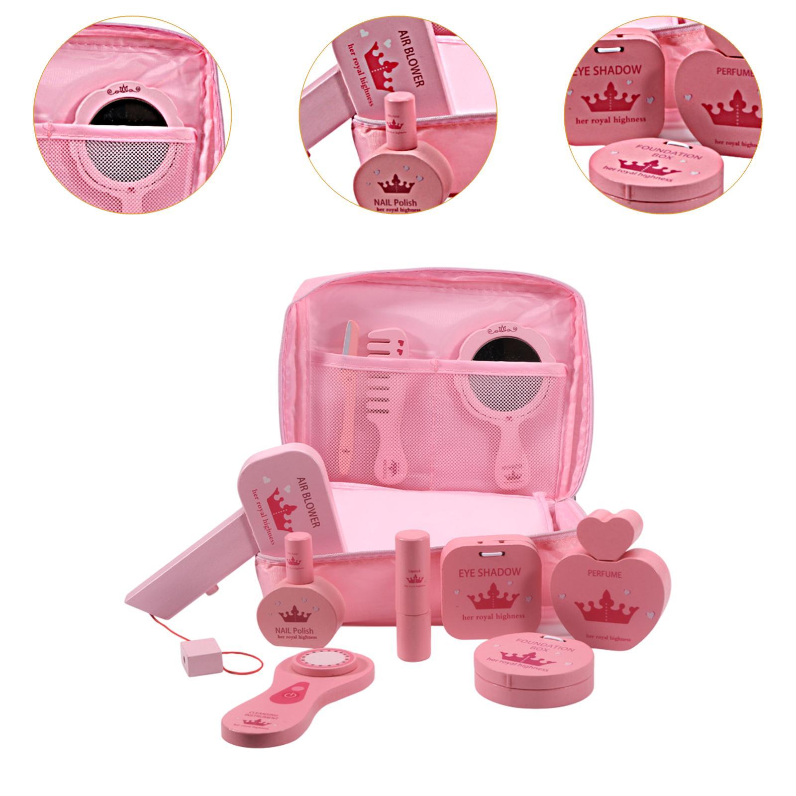 10개 세트 나무 화장놀이 세트, 보관 가방 포함, 소 - Beauty Makeup Kit For Kids 리뷰 및 가격