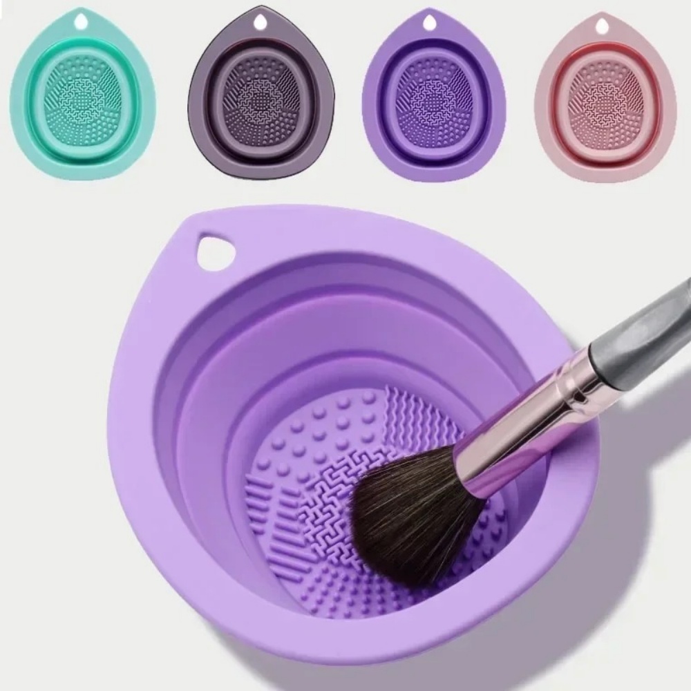 실리콘 메이크업 브러쉬 청소 그릇 접이식 세척 매트 휴 - Beauty Makeup Brands 리뷰 및 가격