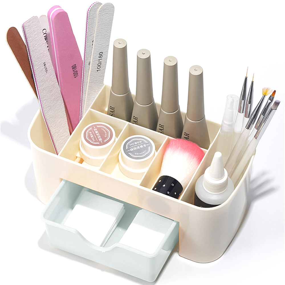 네일 아트 주최자 데스크탑 서랍 화장품 보관 상자 메이 - Beauty Makeup Vanity 리뷰 및 가격