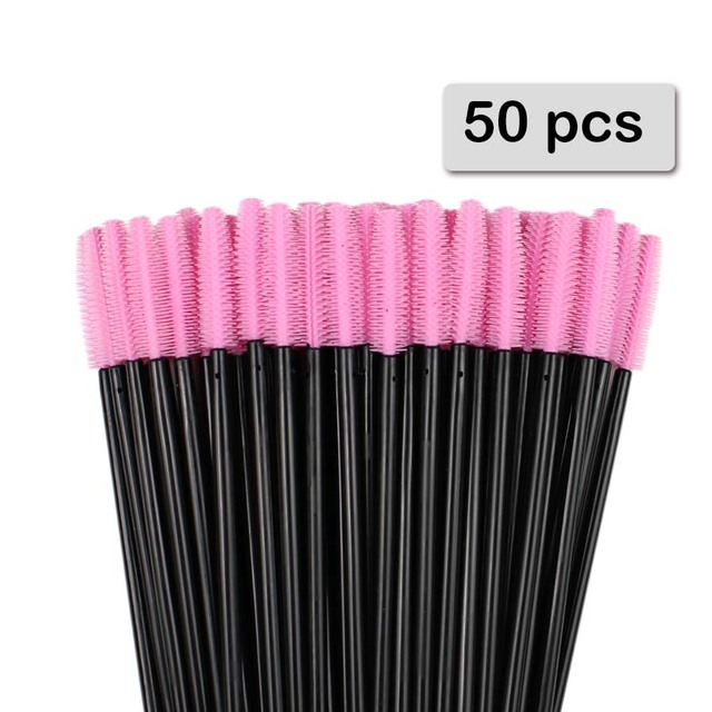 50pcs 실리콘 마스카라 완드 애플리케이터 일회용 속 - Beauty Makeup Vanity 리뷰 및 가격